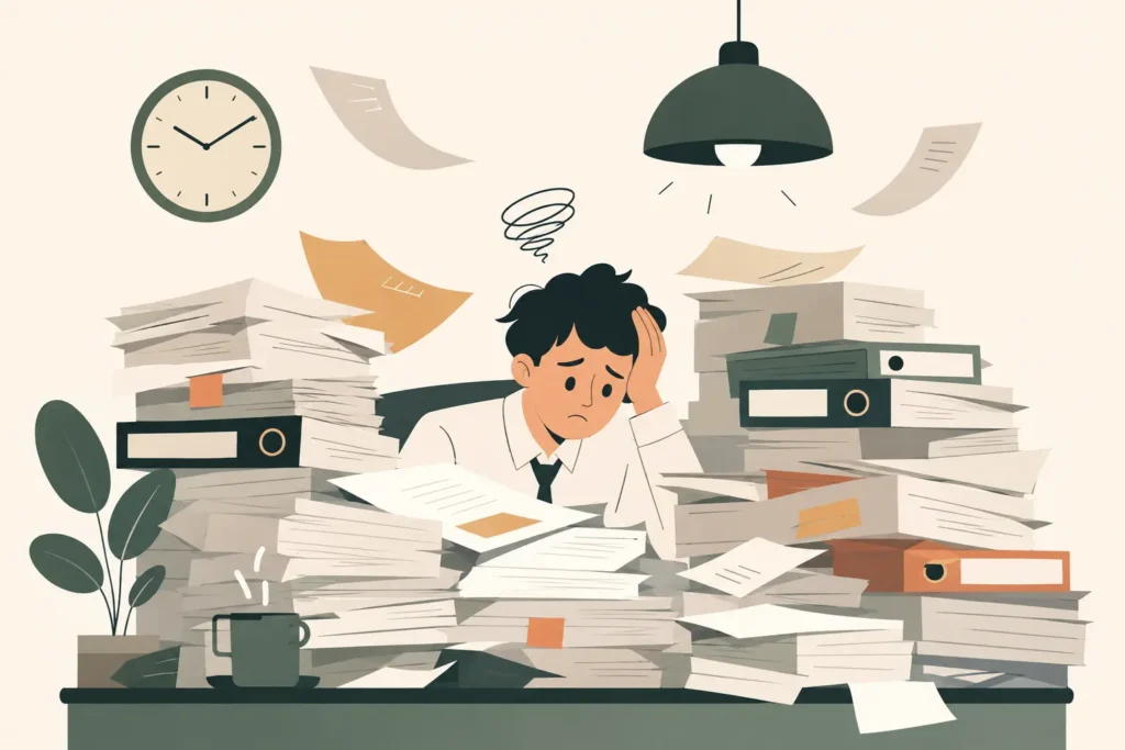Death by bureaucracy begins when paperwork and process start replacing real work.
