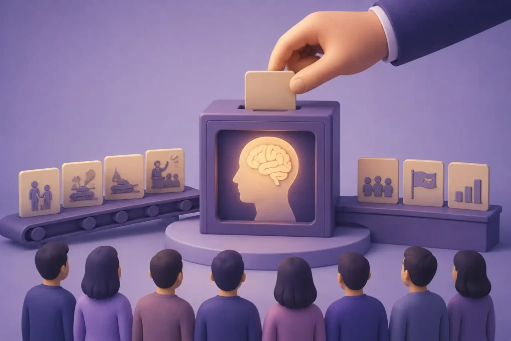 The conspiracy of evil leads toward a managed version of public memory